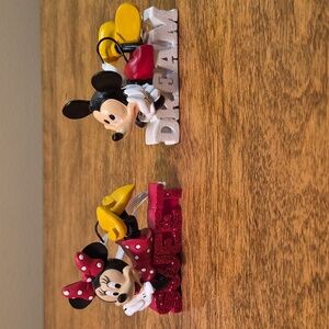 HALLMARK DISNEY Mickey and Minnie Mouse Collectible Christmas Tree Ornaments